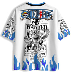 🔥 Monkey D. Luffy Gear 5 Jersey – Flame Awakening Edition