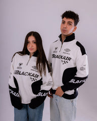 Blackair Printed Half Zipper Shirt