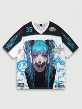 π₯ Power Play Anime Oversized Jersey Tee