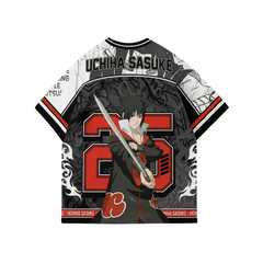 Sasuke Uchiha Anime Jersey 25 – Naruto Shippuden Streetwear