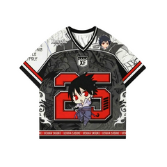 Sasuke Uchiha Anime Jersey 25 – Naruto Shippuden Streetwear