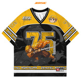 Demon Slayer Legacy β Zenitsu Over Sized Mesh Jersey