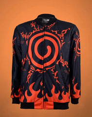 π₯ Naruto Nine-Tails Flame Bomber Jacket