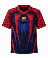 Spider Web Red & Navy Football Jersey – Premium Soccer Shirt