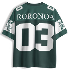 Green Roronoa Zoro Anime Jersey