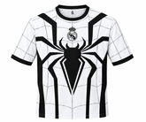Spider-Man x Real Madrid Inspired Jersey – Premium White Black Edition