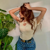Summer Heart Rib Top πβοΈ