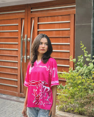 WHO IS SUKI? Bold Pink Mesh