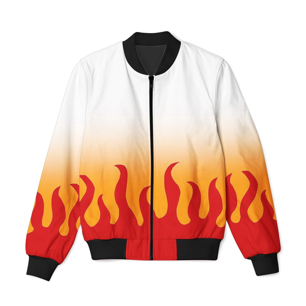 🔥 Rengoku Flame Bomber Jacket