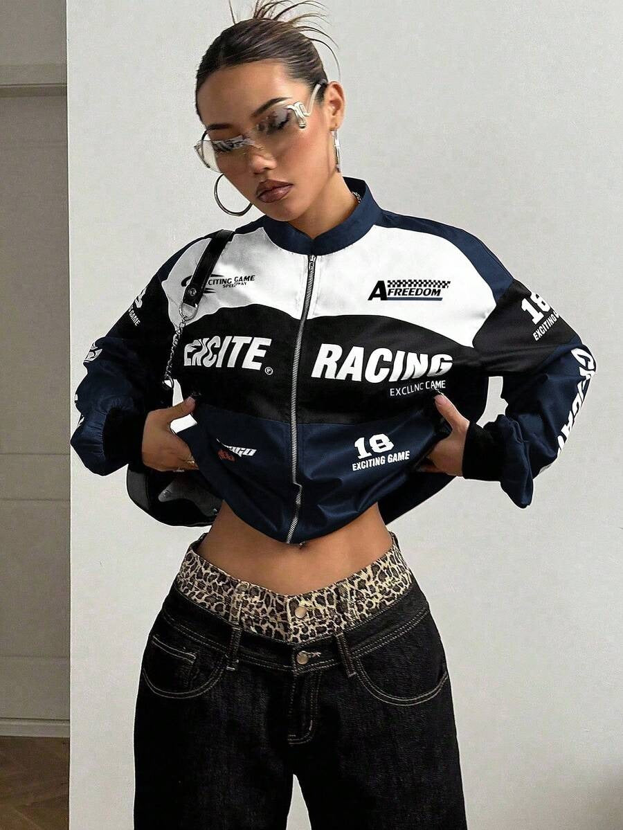 SpeedFlare Racing Fleece Zipper – Navy Blue