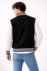 Black & White Varsity Jacket – Unisex | Apidote Pakistan