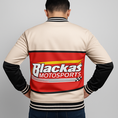 🏁 Blackair Motorsports Racing Bomber Jacket – Premium Streetwear Edition