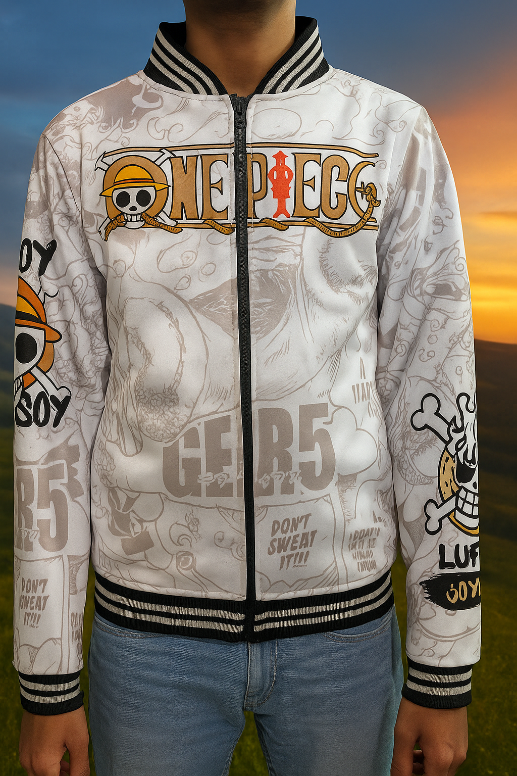 🔥Gear 5 Joyboy Bomber Jacket Oversized