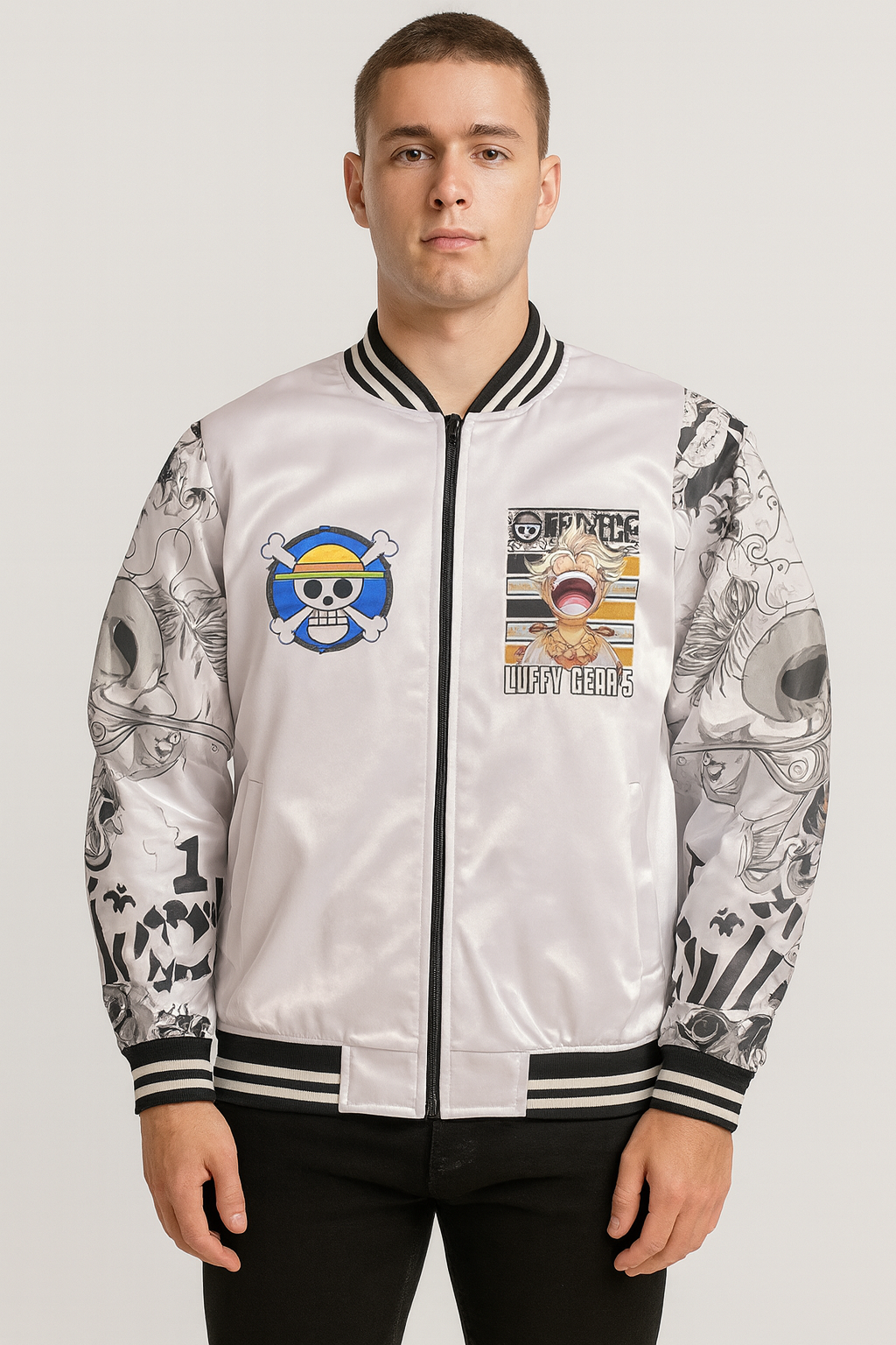 🔥One Piece Gear 5 – Hero Mode Bomber Jacket