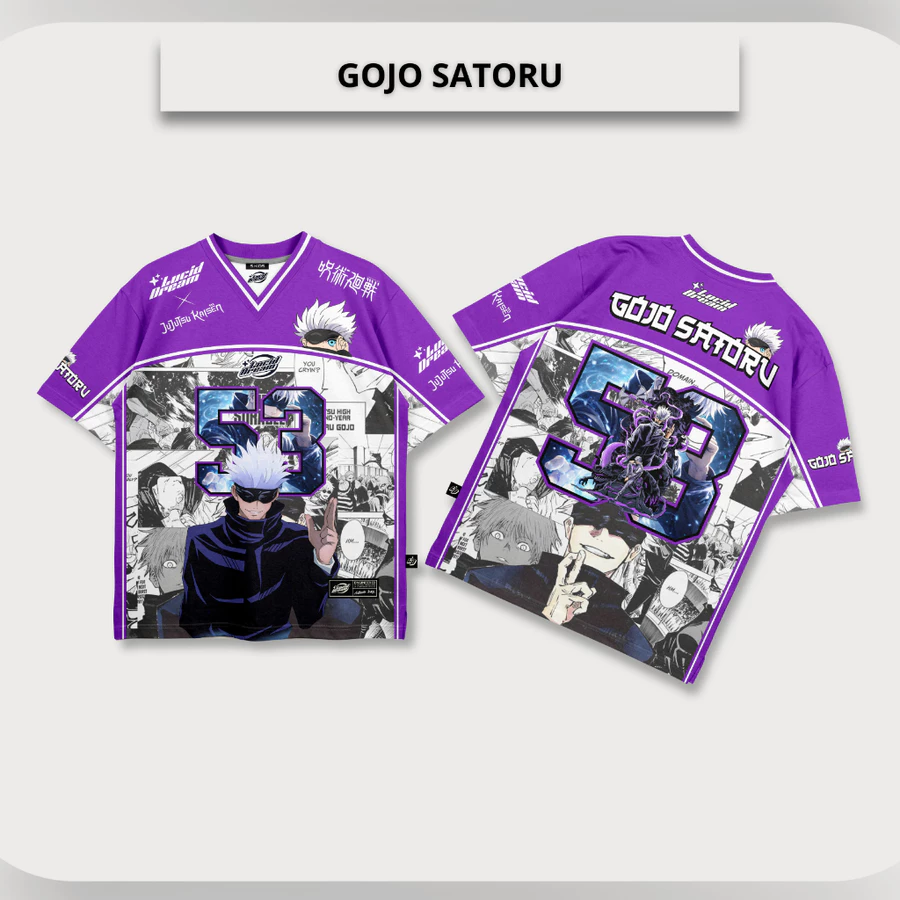 Gojo Satoru Anime Jersey 53 – Jujutsu Kaisen Streetwear