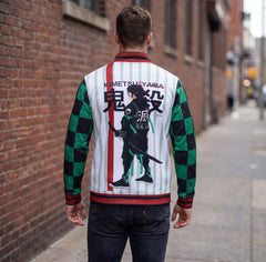 👇  🌸 Demon Slayer Tanjiro Inspired Bomber Jacket