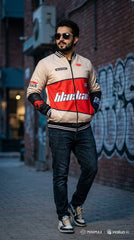 🏁 Blackair Motorsports Racing Bomber Jacket – Premium Streetwear Edition