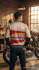 🏁 Blackair Motorsports Racing Bomber Jacket – Premium Streetwear Edition