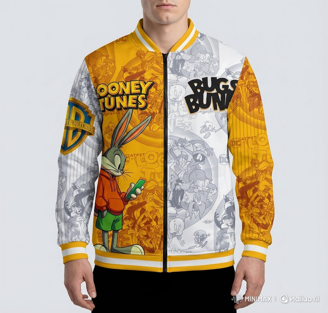 Bugs Bunny Street Art Bomber Jacket