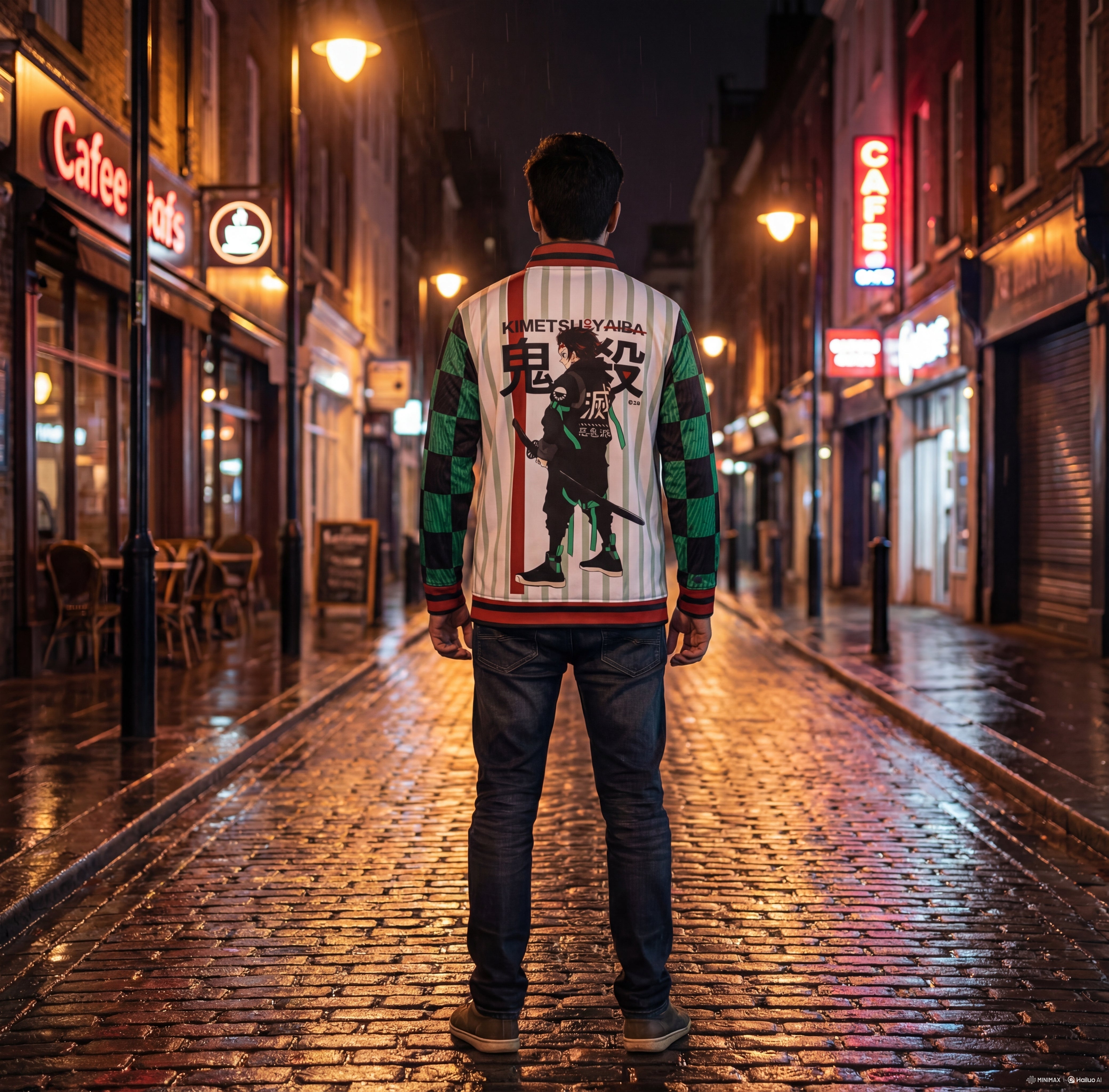 👇  🌸 Demon Slayer Tanjiro Inspired Bomber Jacket