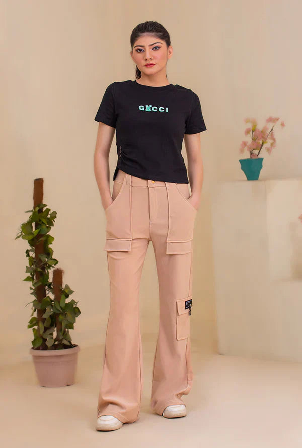 Blush Cargo Luxe Pants