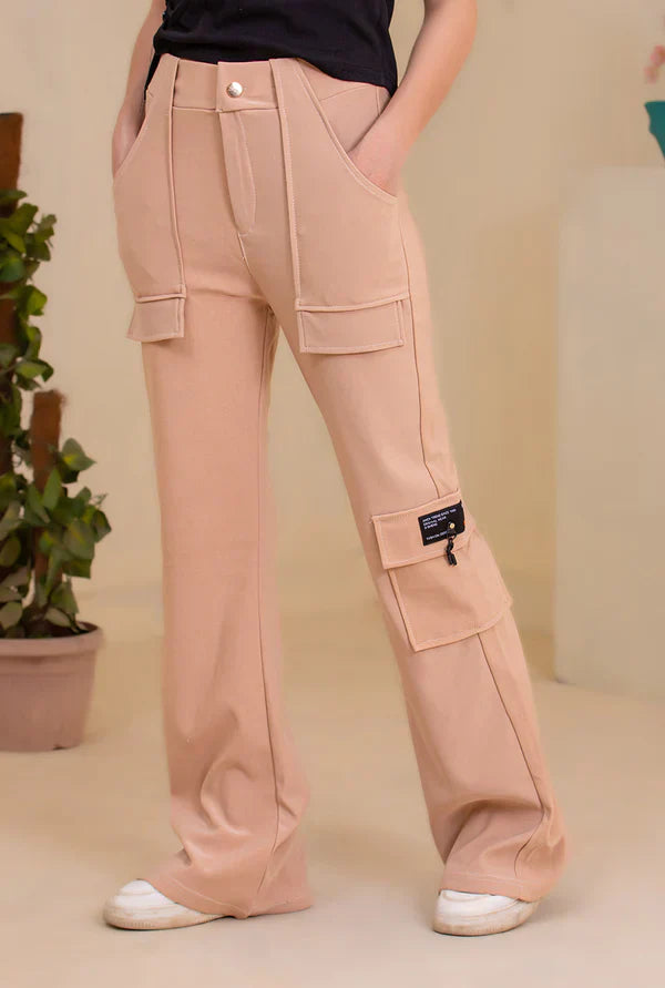 Blush Cargo Luxe Pants