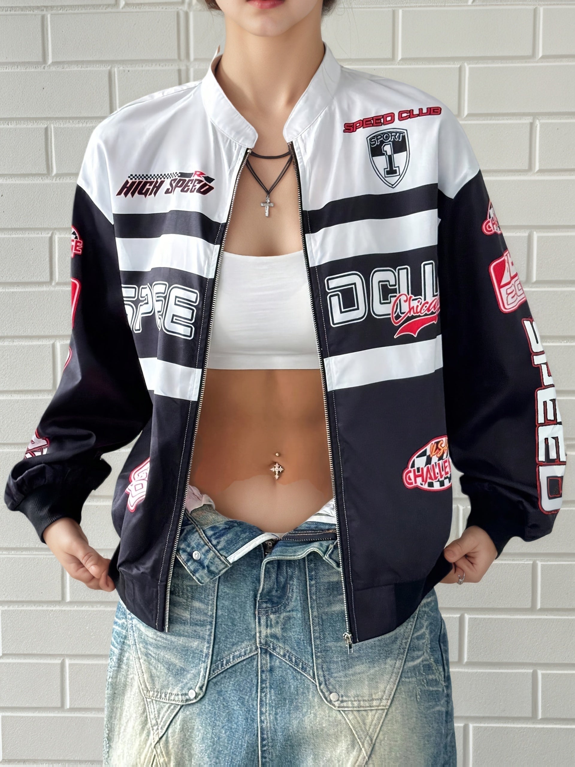 🏁 Speed Club Racing Zip Jacket