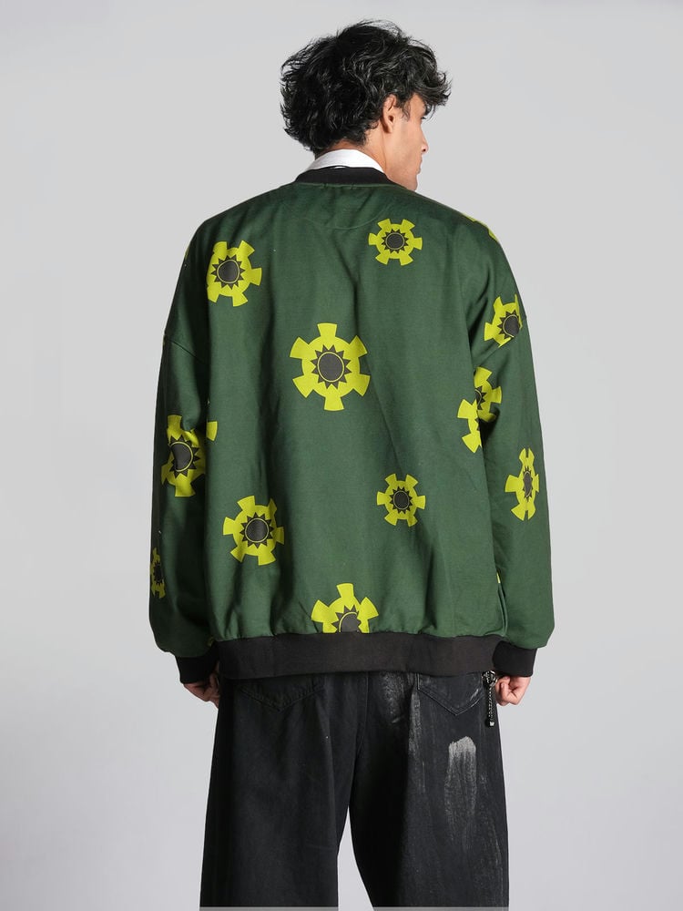 🗡️ Roronoa Zoro – Three Sword Style Bomber Jacket