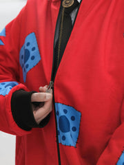 Monkey D. Luffy Crimson Pirate Bomber Jacket🔥