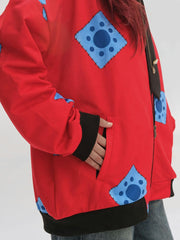 Monkey D. Luffy Crimson Pirate Bomber Jacket🔥