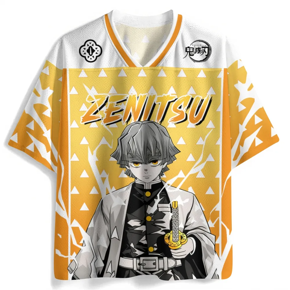 Zenitsu Agatsuma Anime Jersey – Demon Slayer Streetwear