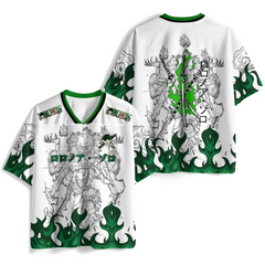 One Piece Green Flam Zoro Anime Jersey