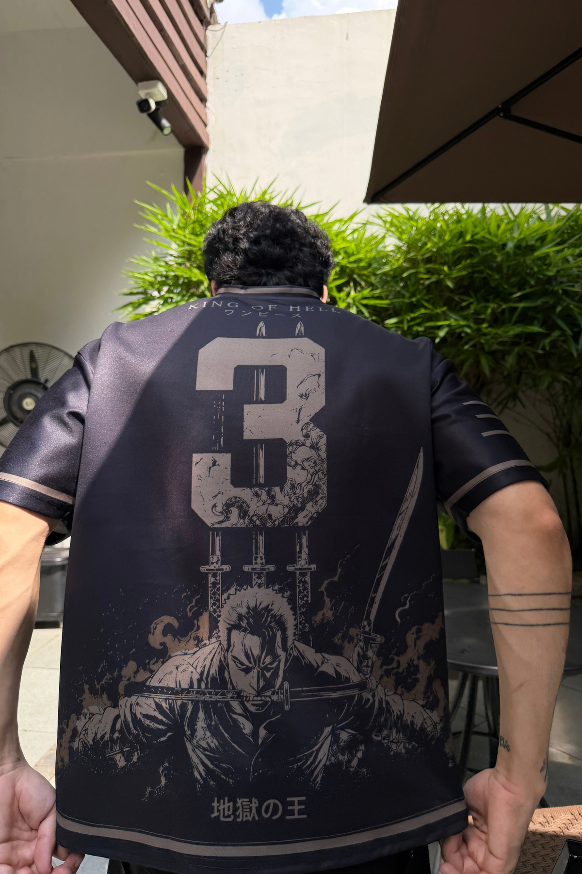 Roronoa Zoro King of Hell Jersey – Premium Black & Gold Edition ⚔️