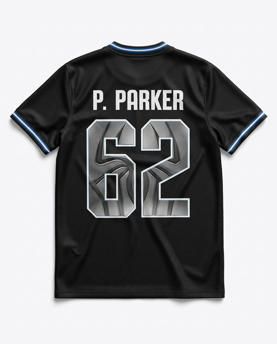 Spider-Man WebStrike 62 Jersey – Premium Black Edition 🕷️