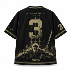 Roronoa Zoro King of Hell Jersey – Premium Black & Gold Edition ⚔️
