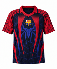 Spider Web Red & Navy Football Jersey – Premium Soccer Shirt