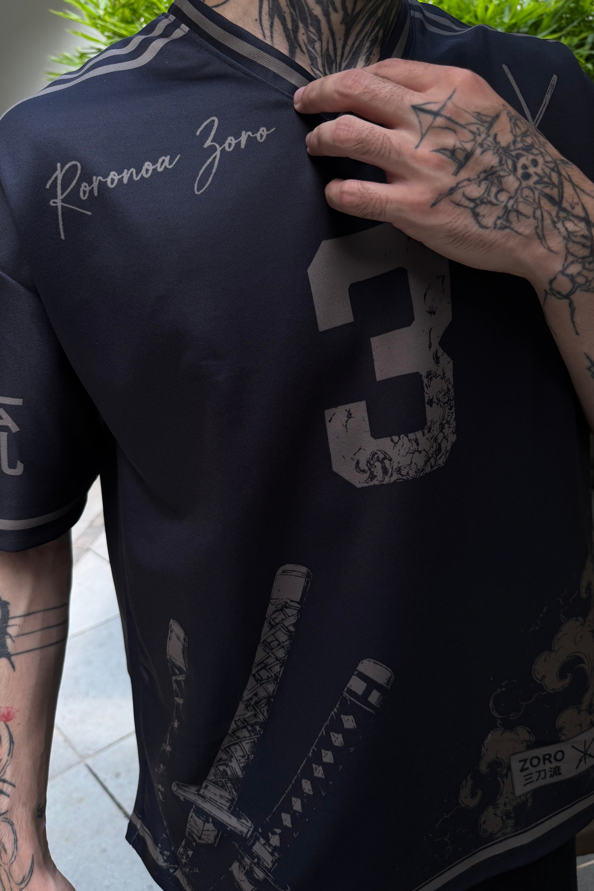 Roronoa Zoro King of Hell Jersey – Premium Black & Gold Edition ⚔️