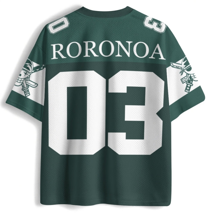 Green Roronoa Zoro Anime Jersey