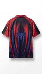 Spider Web Red & Navy Football Jersey – Premium Soccer Shirt