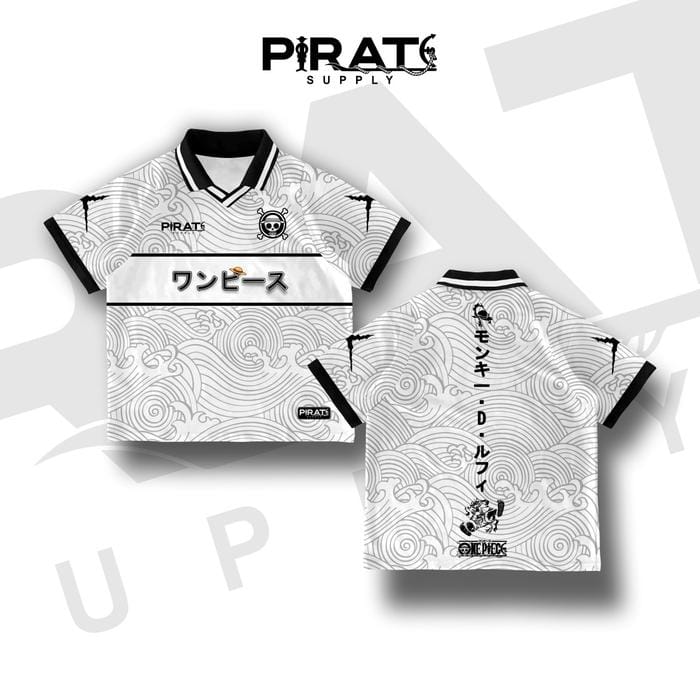 One Piece Minimal Wave Anime Jersey – Japanese Streetwear Edition