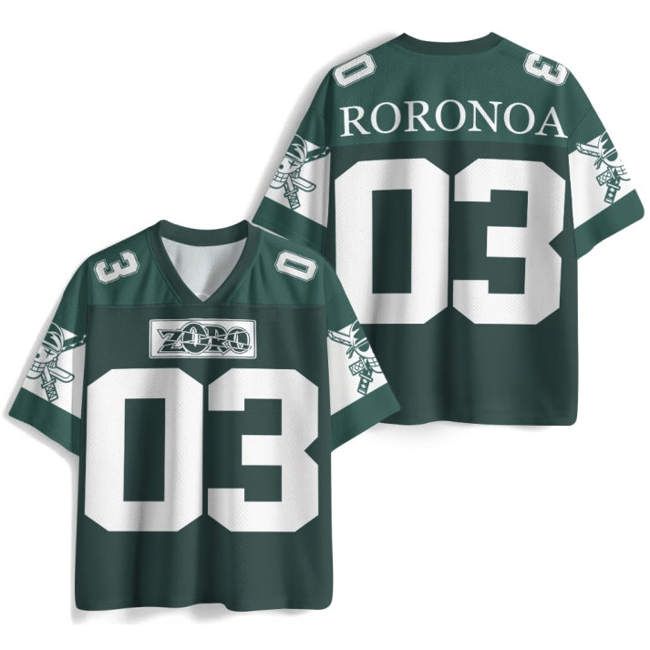 Green Roronoa Zoro Anime Jersey
