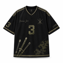 Roronoa Zoro King of Hell Jersey – Premium Black & Gold Edition ⚔️