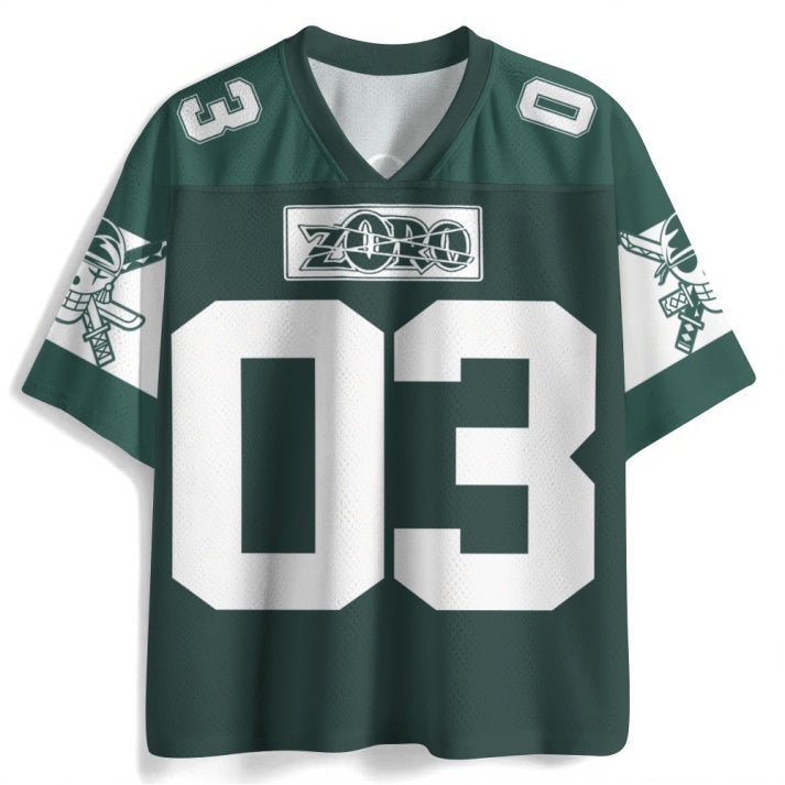 Green Roronoa Zoro Anime Jersey