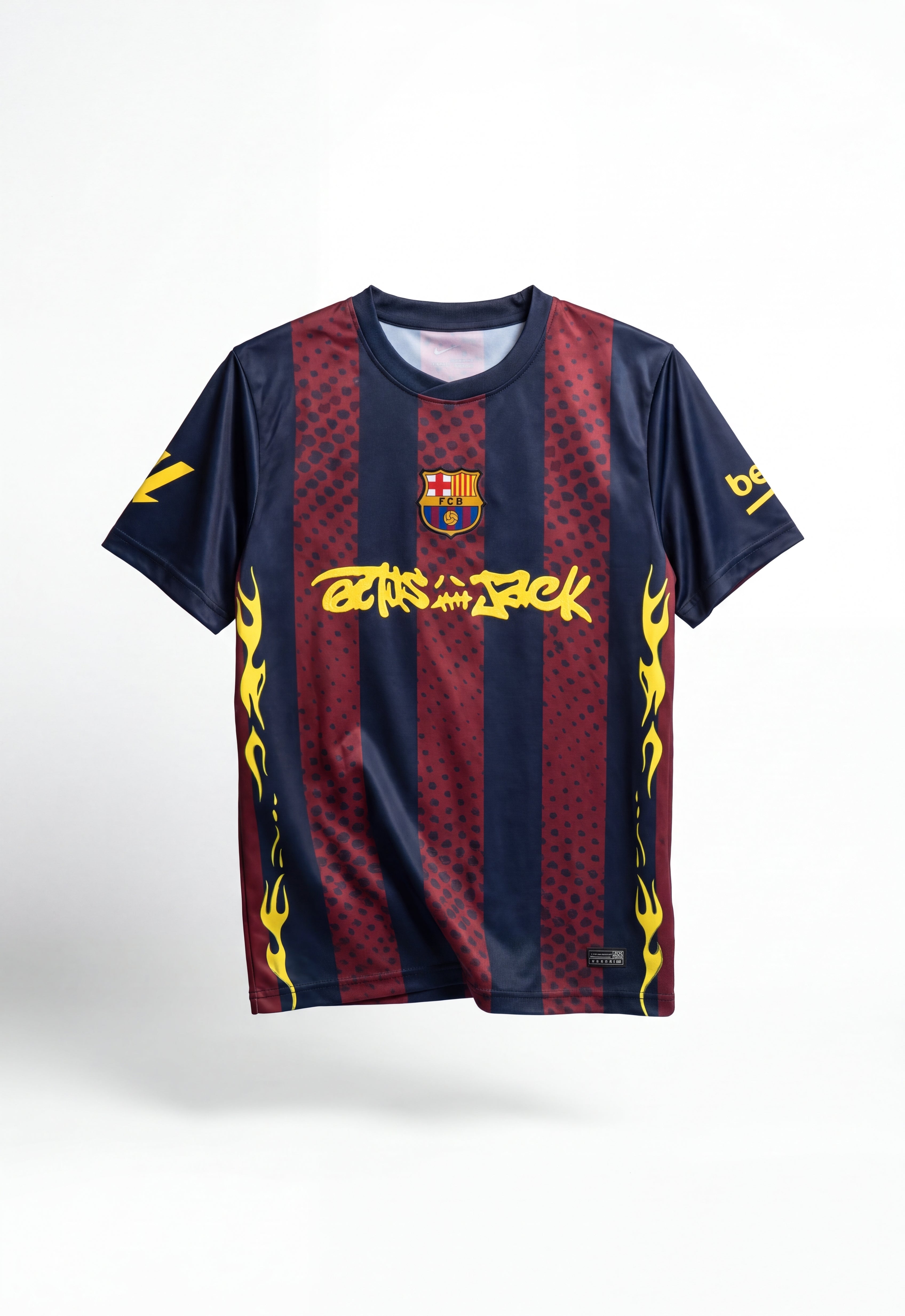 Barcelona Skeleton Jersey – Premium Red & Black Streetwear Edition