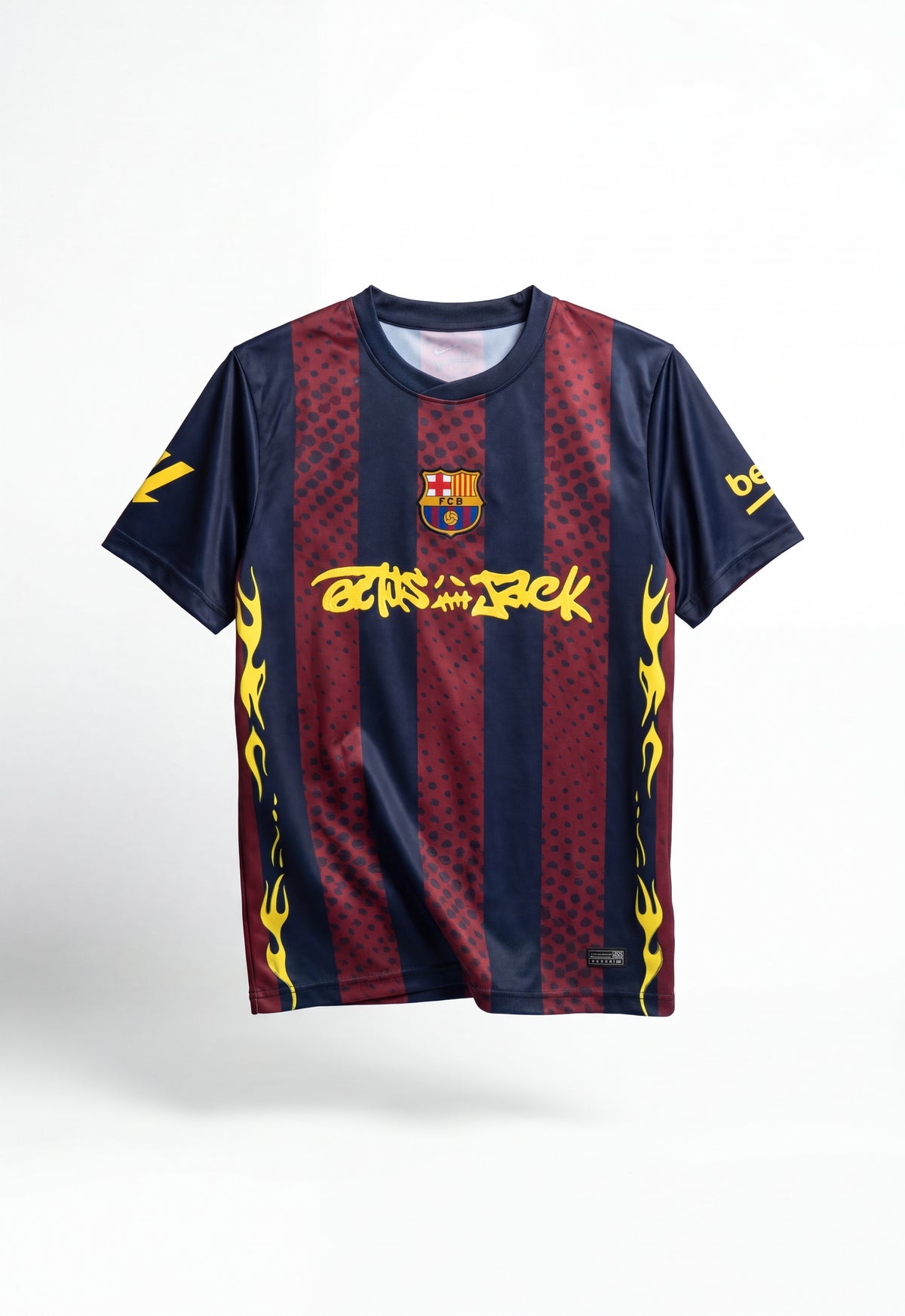 Barcelona Skeleton Jersey – Premium Red & Black Streetwear Edition
