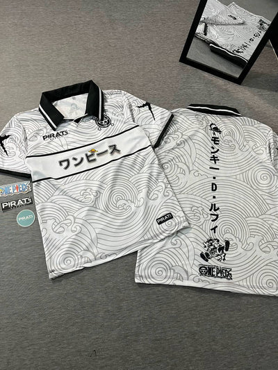 One Piece Minimal Wave Anime Jersey – Japanese Streetwear Edition