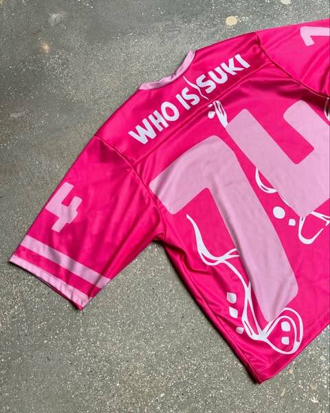 WHO IS SUKI? Bold Pink Mesh